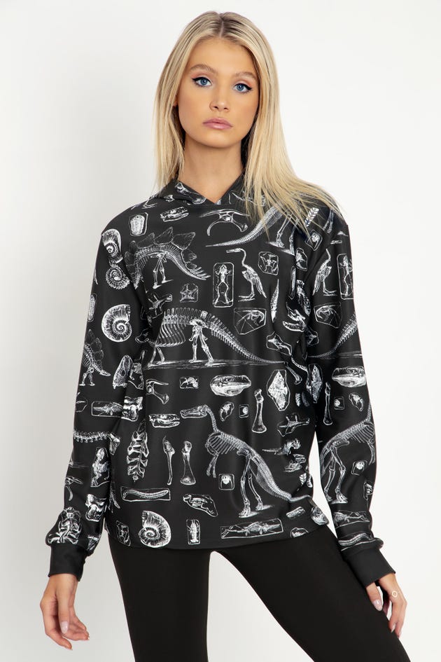 Dino Bones Hoodie Sweater - Limited