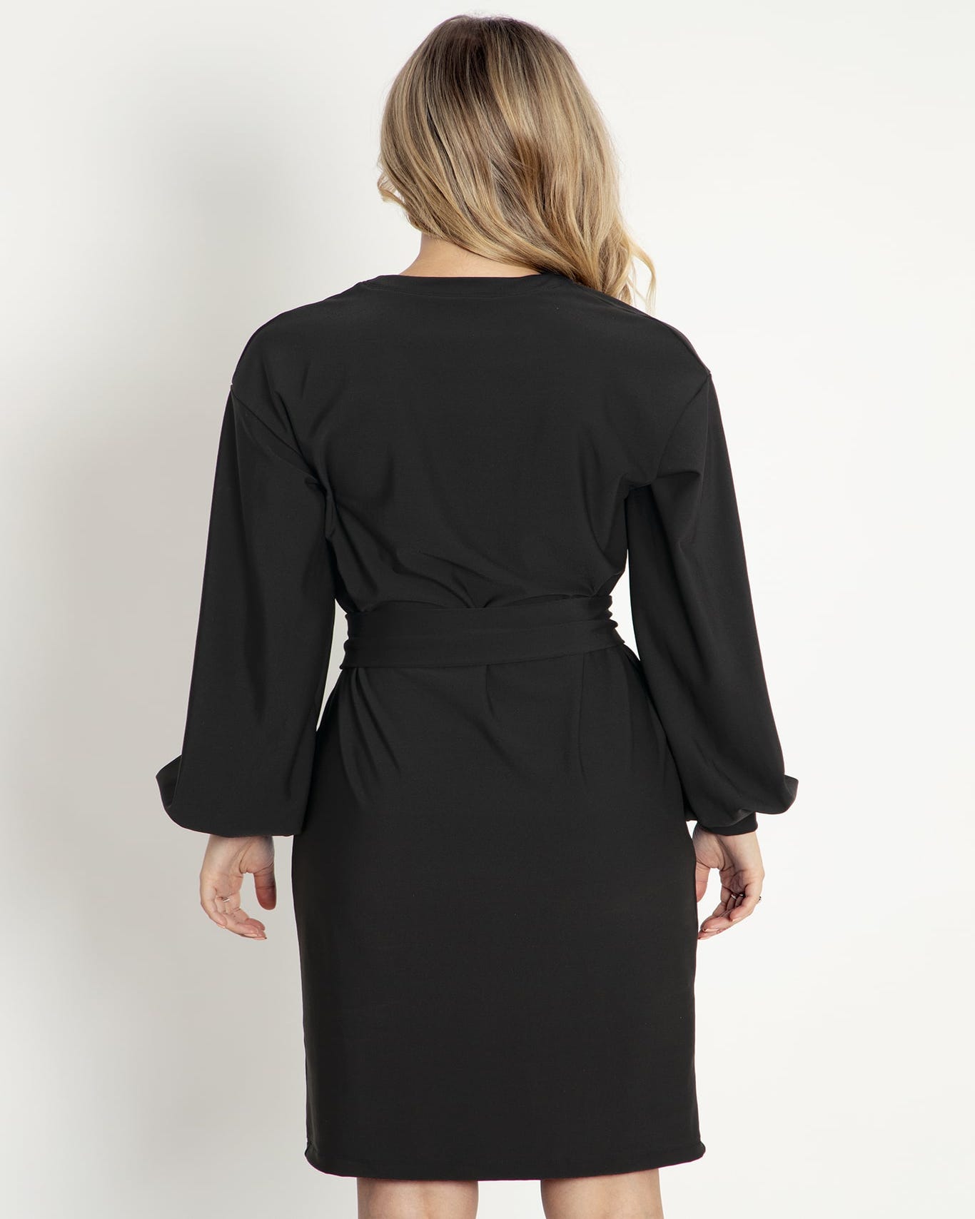 Cosy Black Bishop Sweater Dress - Limited