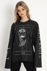 The 666end Death Card Long Sleeve Oversized BFT