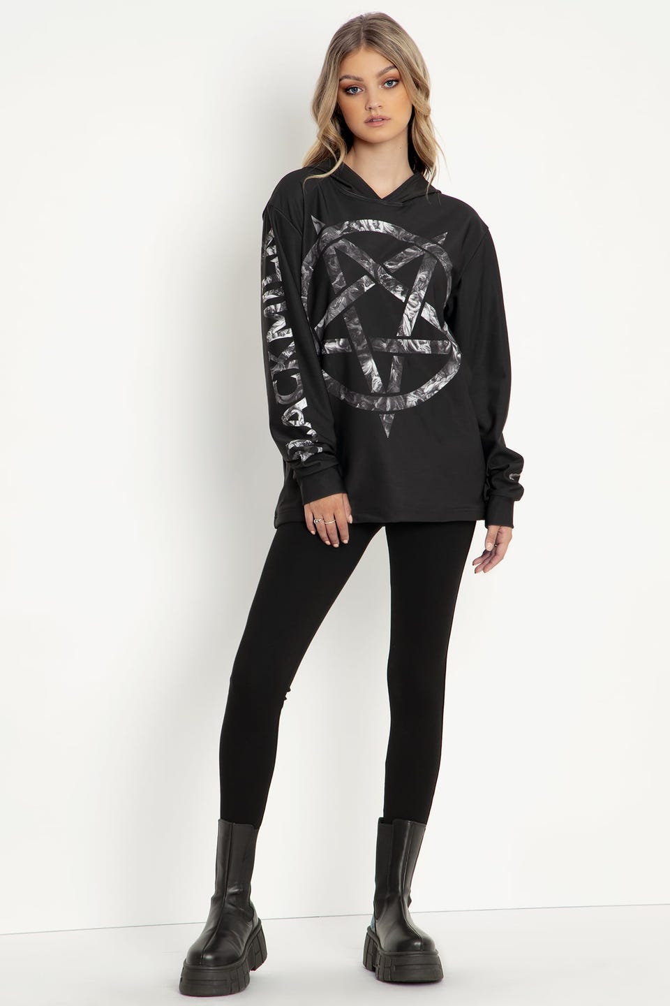 The Fall Of The Rebel Angels Pentagram Hoodie Sweater - Limited
