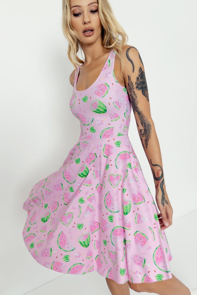 What A Melon Scoop Longline Dress