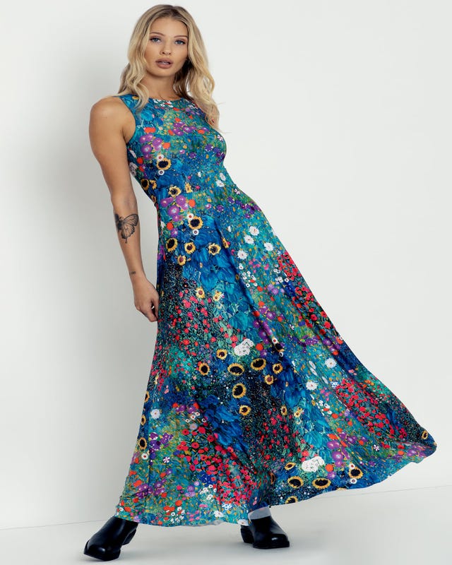 Klimt Collage Princess Maxi Dress - Limited