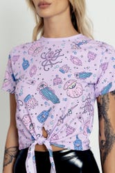 I Was A Teenage Sea Witch Tie Front Tee