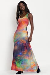 Galaxy Rainbow Maxi Dress