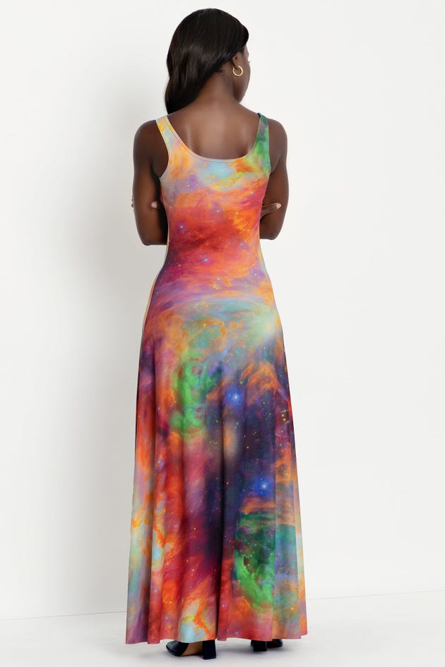 Galaxy Rainbow Maxi Dress