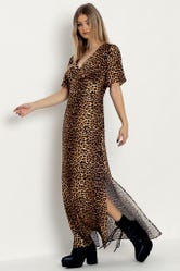 Claws Out Short Sleeve Maxi Dress