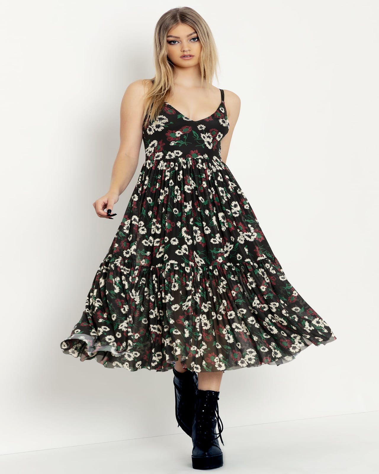 Pretty Weeds Sheer Midaxi Dress - Limited