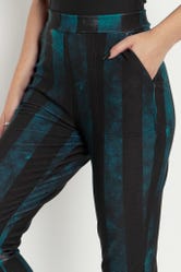 Decayed Stripes Blue Cuffed Pants