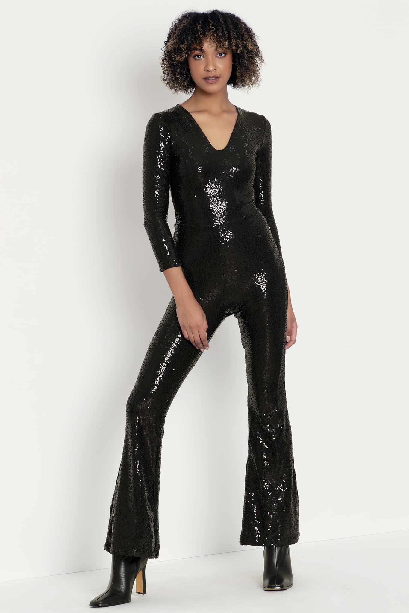 sparkle sequin jumpsuit