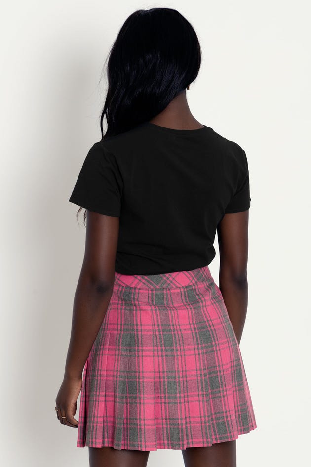 Plaid Candy High School Skirt - Limited