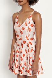 Ghost Foxes Mini Strappy Dress