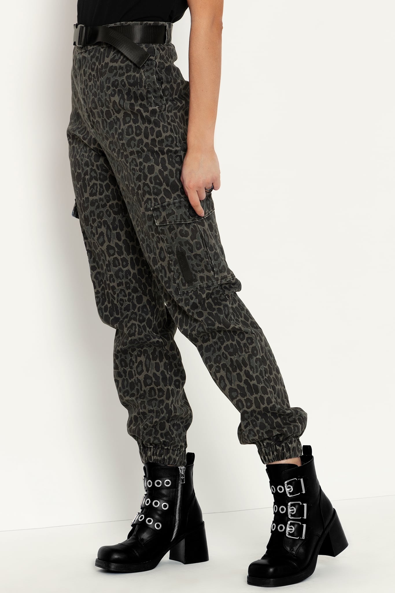 Jungle Leopard Cargo Pants - Limited