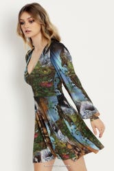 Termina Map Sheer Romance Dress - Limited