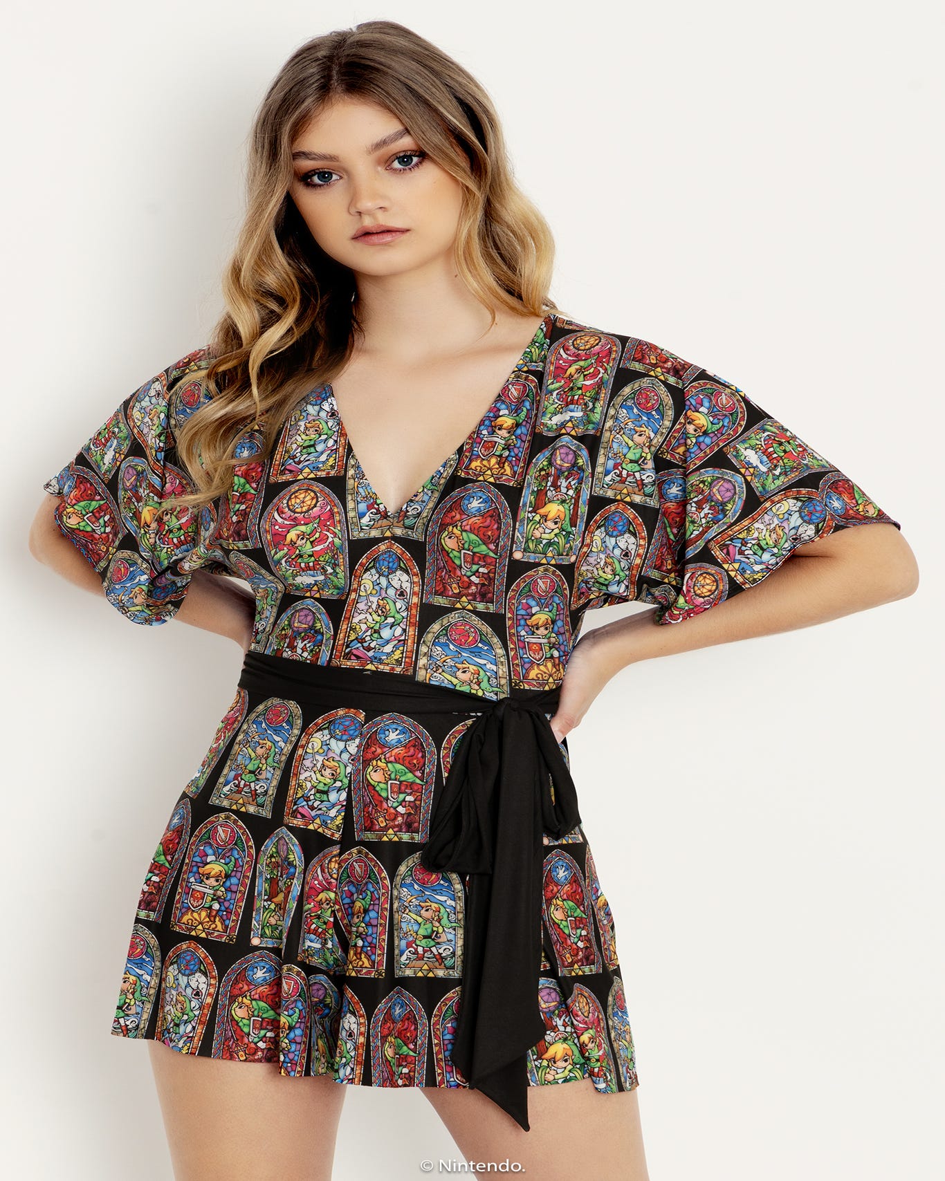 Stained Glass Link Slinky Playsuit
