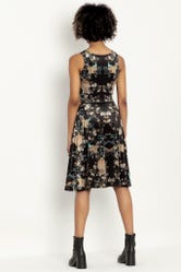 Coromandel Screen Velvet Princess Midi Dress