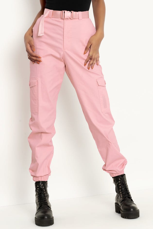 Light Pink Cargo Baggy Pants – DRIPSNOW