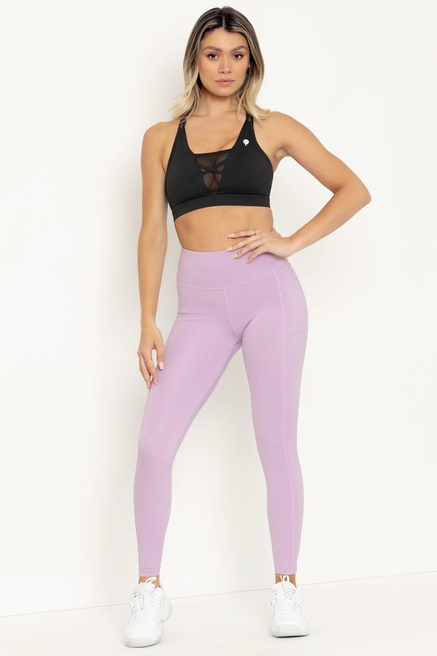Pastel Lilac HW Panelled Ninja Pants - Limited