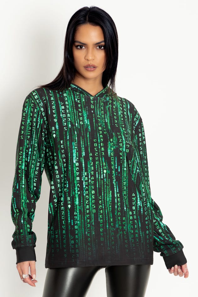 Matrix Code Hoodie Sweater - Limited