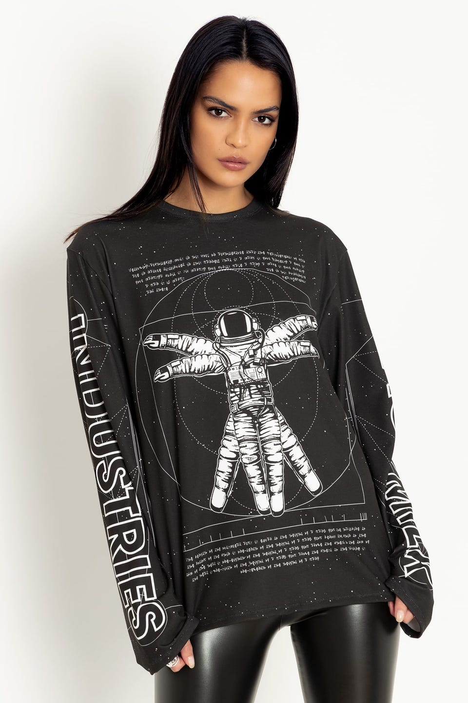 Astro-Vitruvian Man Long Sleeve Oversized BFT - Limited