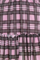 Tartan Blush Short Tea Party Dress
