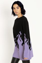 Purple Flame Sweater – Neon Rain