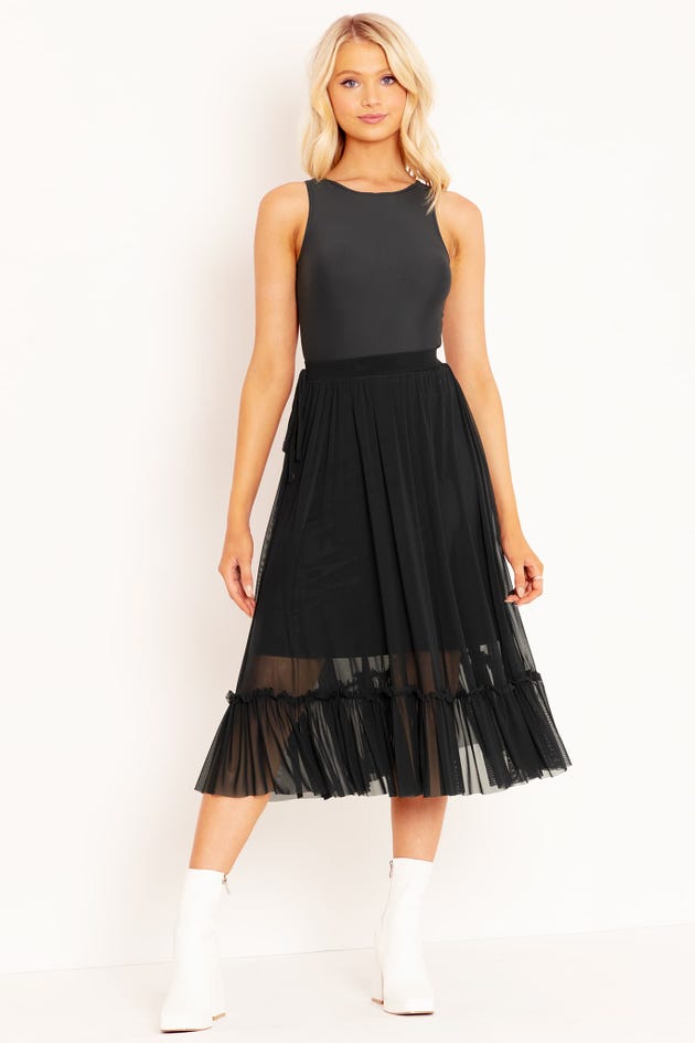 Black Tea Party Skirt - Limited