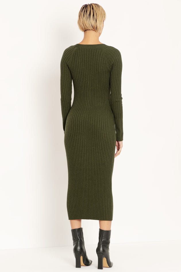 Olive Sweater Dress - Cardi & Dress Set - Cardigan Dress - Lulus