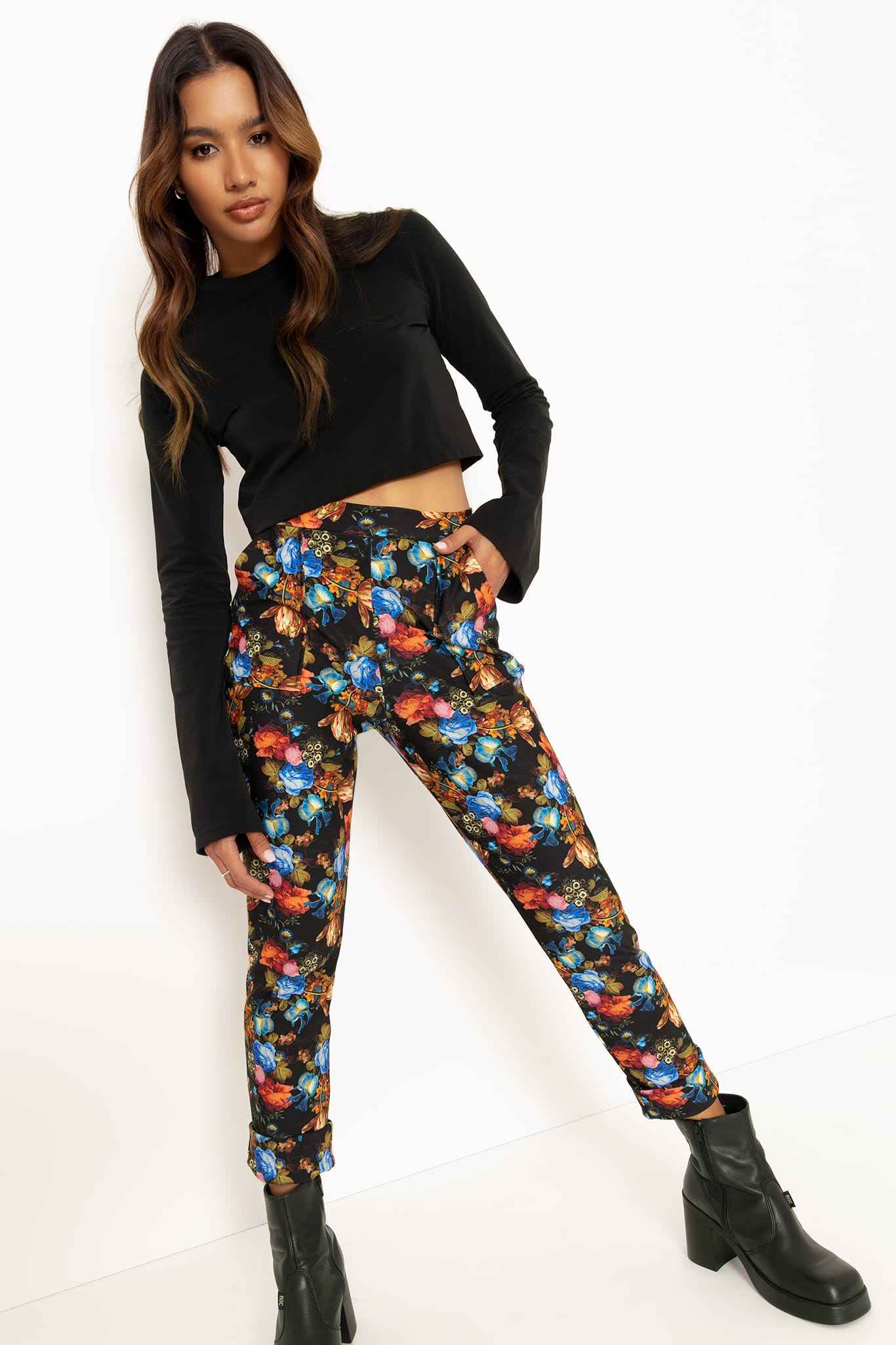 Weekend by Maxmara Floral Printed Cigarette Trousers  Lyst