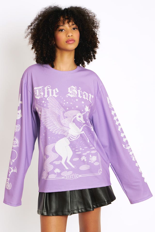 The Star Lilac Long Sleeve Oversized BFT - Limited