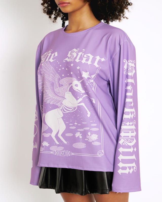 The Star Lilac Long Sleeve Oversized BFT - Limited