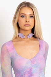 Batwing Lilac Choker