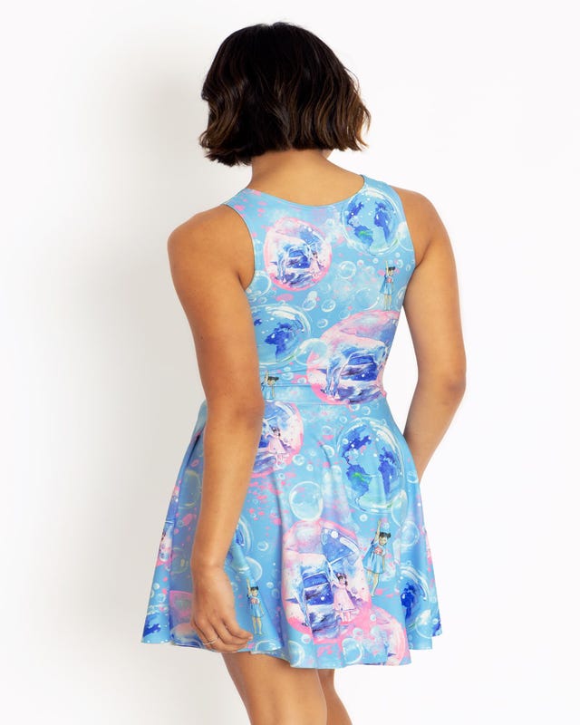 Living In A Bubble Princess Skater Dress - Limited