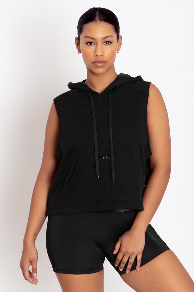 Reppin' It Black Sleeveless Hoodie - Limited