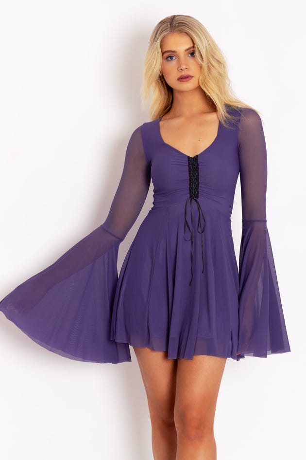 Spectre Violet Dress - Limited