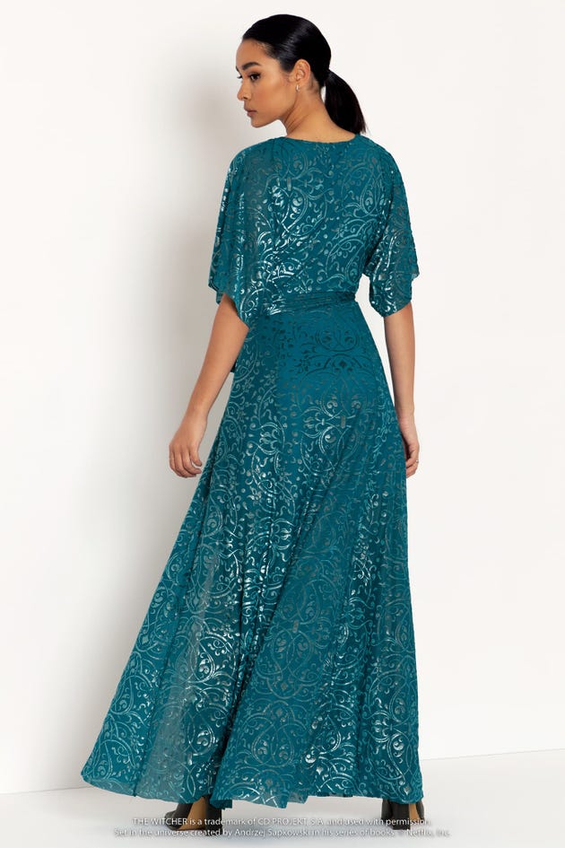 Starry Night Over The Rhône Sheer Midaxi Dress