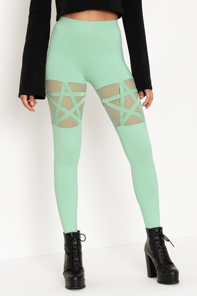 Occultist Mint Leggings - Limited