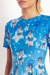 Sailor Mercury Longline Evil Tee Dress