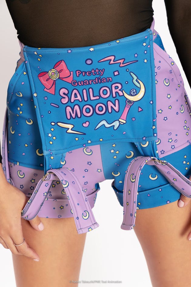 Sailor Moon Pastel Short Overalls