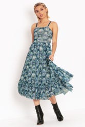 Woodland Cameo Picnic Midaxi Dress - Limited