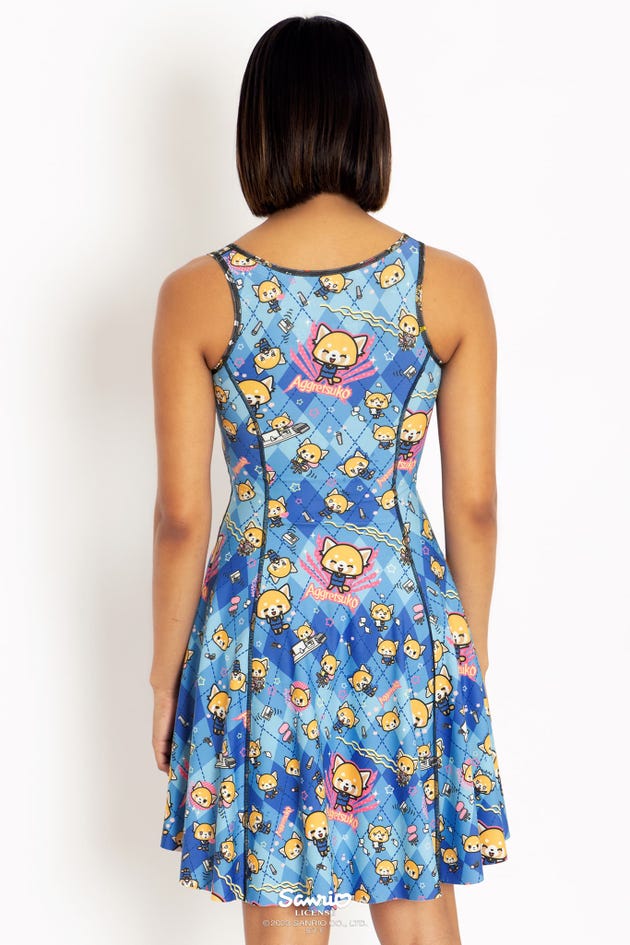 Aggretsuko Night Vs Aggretsuko Day Inside Out Dress - Limited
