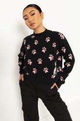 Yin Cat Yang Cat Hug Sweater