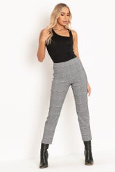 Plaid Mono Cigarette Pants