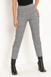 Plaid Mono Cigarette Pants