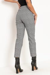 Plaid Mono Cigarette Pants