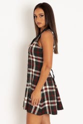 Tartan Twilight Corset Back Shirt Dress