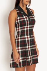 Tartan Twilight Corset Back Shirt Dress