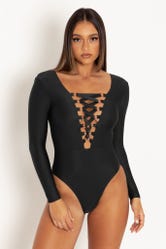 Prima Ballerina Black Bodysuit