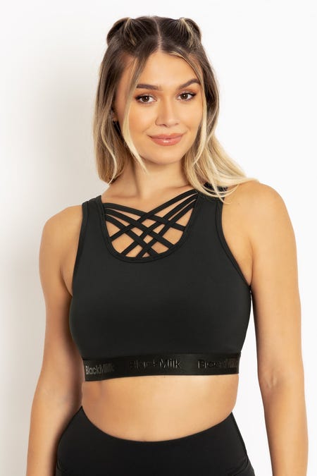 Power Up Banded Criss Cross Front Crop