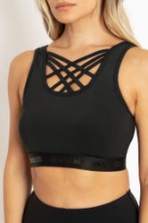 Power Up Banded Criss Cross Front Crop