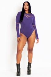 Mega-Sassy-Nation Purple Bodysuit